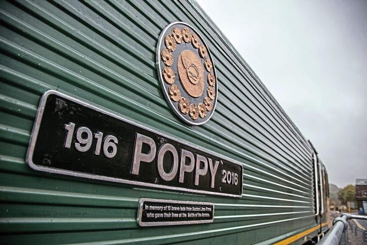 Poppy Train Remembrance tributes all over British railway network | The Railway ...