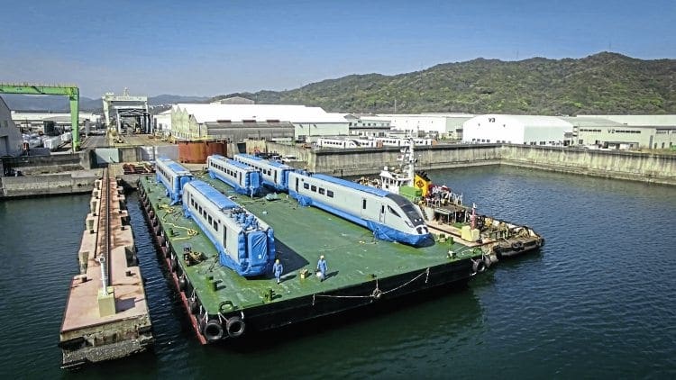 First TransPennine 'Nova 1' train sets sail from Japan | The