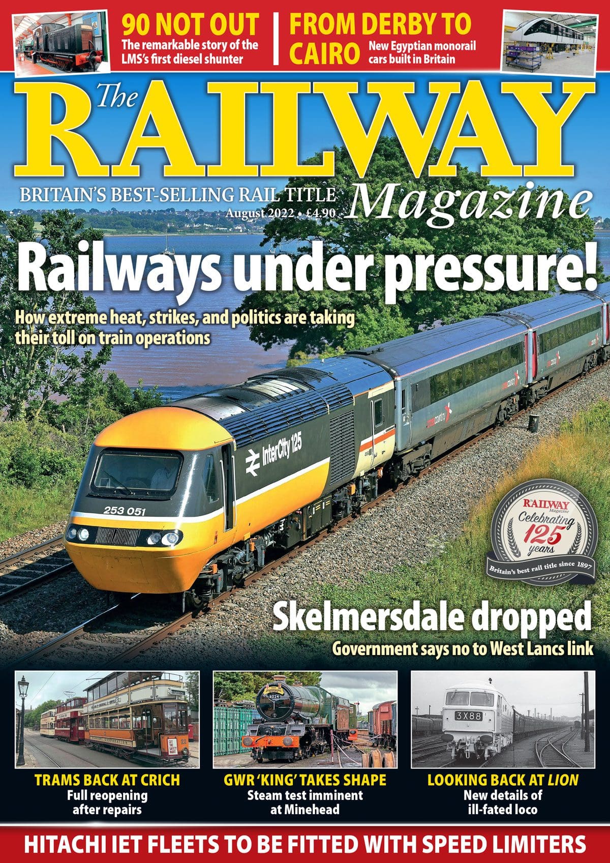 The Railway Magazine August 2022 issue front cover