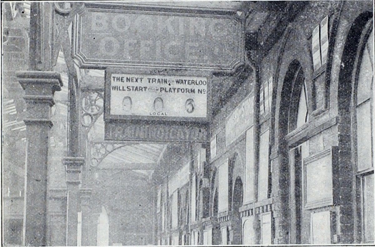 From the archive: Train indicators at Waterloo - Vimarsana News